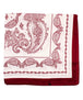Paisley Print Bandana Scarf Burg/White