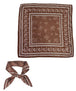 Floral Print Scarf Brown