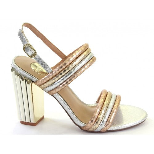 Mona Multi Metallic Heel