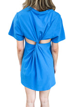 Casual Cutie Blue Back Twist Dress