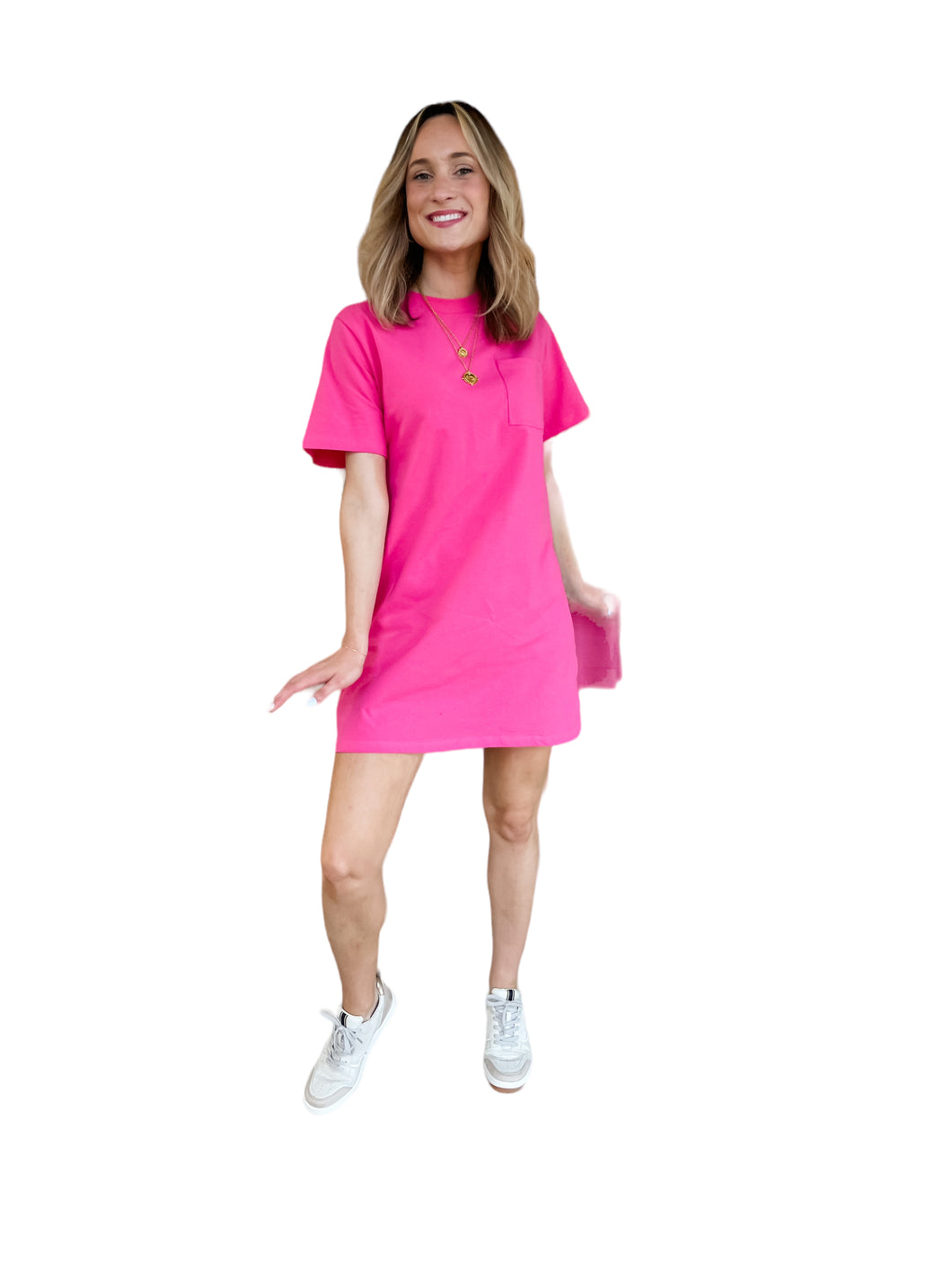 Casual Cutie Pink Back Twist Dress