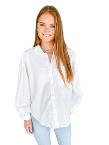 Sloane Oversized White Button Up