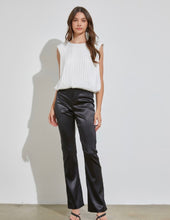Whitney White Pleat Top