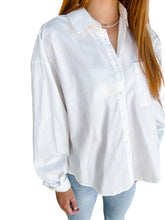 Sloane Oversized White Button Up