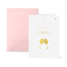 Partners in Wine Greeting Card