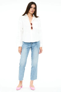 Sloane Oversized White Button Up